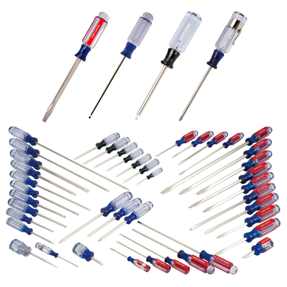 42-Piece Acetate Handle Assorted Drive Screwdriver Set CMHT65300