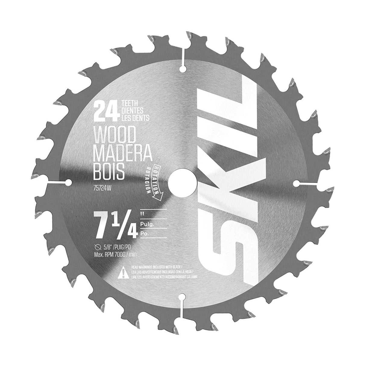 7-1/4-in 24-Tooth Rough Finish Tungsten Carbide-tipped Steel Circular Saw Blade 75724