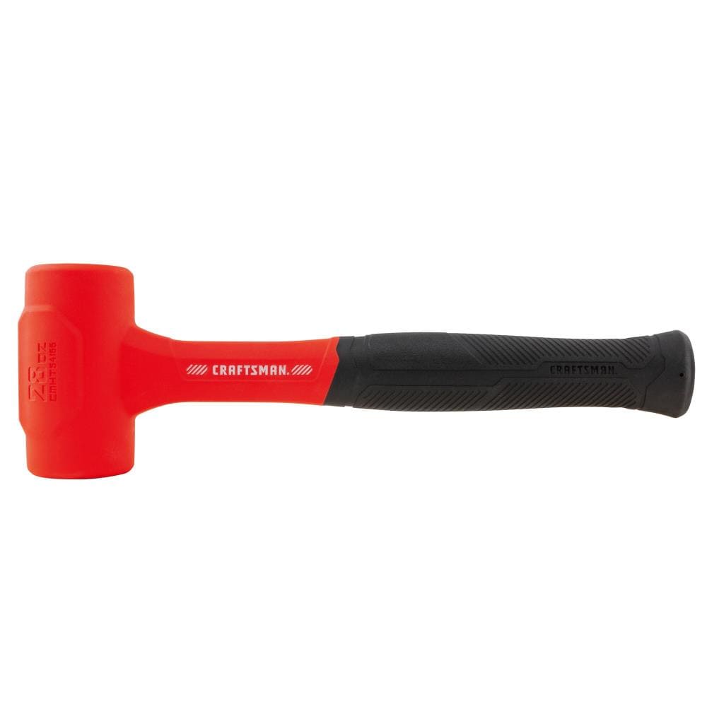 28-oz Smooth Face Polyurethane Head Rubber Soft-faced Dead Blow Hammer CMHT54166