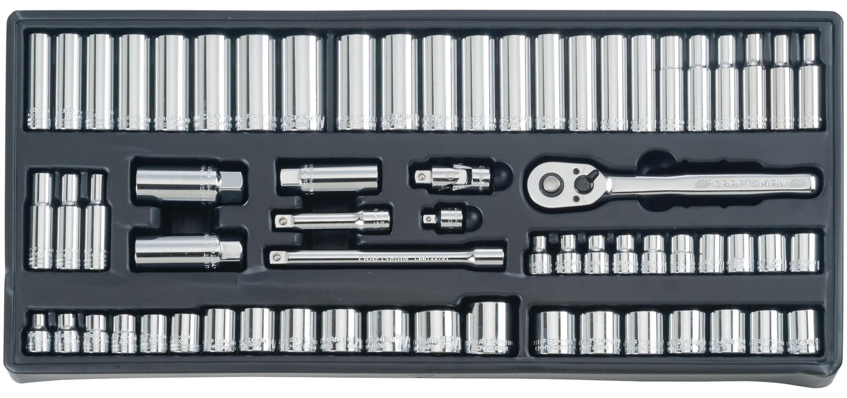 308-Piece Standard (SAE) and Metric Polished Chrome Mechanics Tool Set CMMT45938