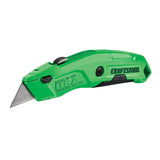 HI-VIS Quick Change 3-Blade Retractable Utility Knife with On Tool Blade Storage CMHT10589