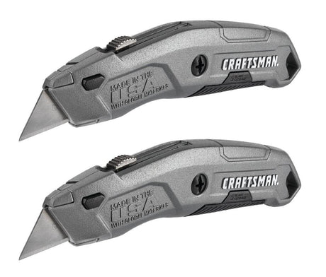 Quick Change 6-Blade Retractable Utility Knife with On Tool Blade Storage CMHT10588