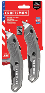 Quick Change 6-Blade Retractable Utility Knife with On Tool Blade Storage CMHT10588