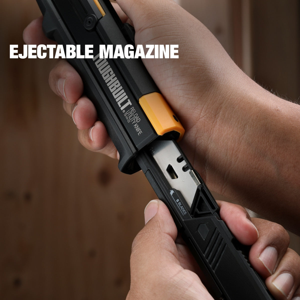 Reload Utility Knife with 2 Mags 3/4-in 10-Blade Retractable Utility Knife with On Tool Blade Storage TB-H4S2-03