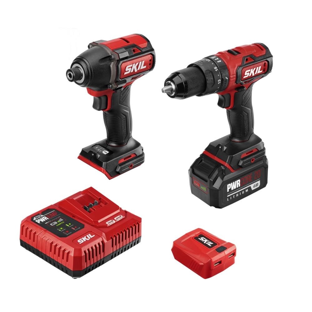 PWR CORE 20-volt 2-Tool Brushless Power Tool Combo Kit (1-Battery Included and Charger Included) CB7487B-11