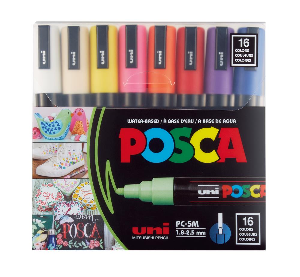 16-Pack 5m Multi Paint Pen/Marker PXPC5M16SET