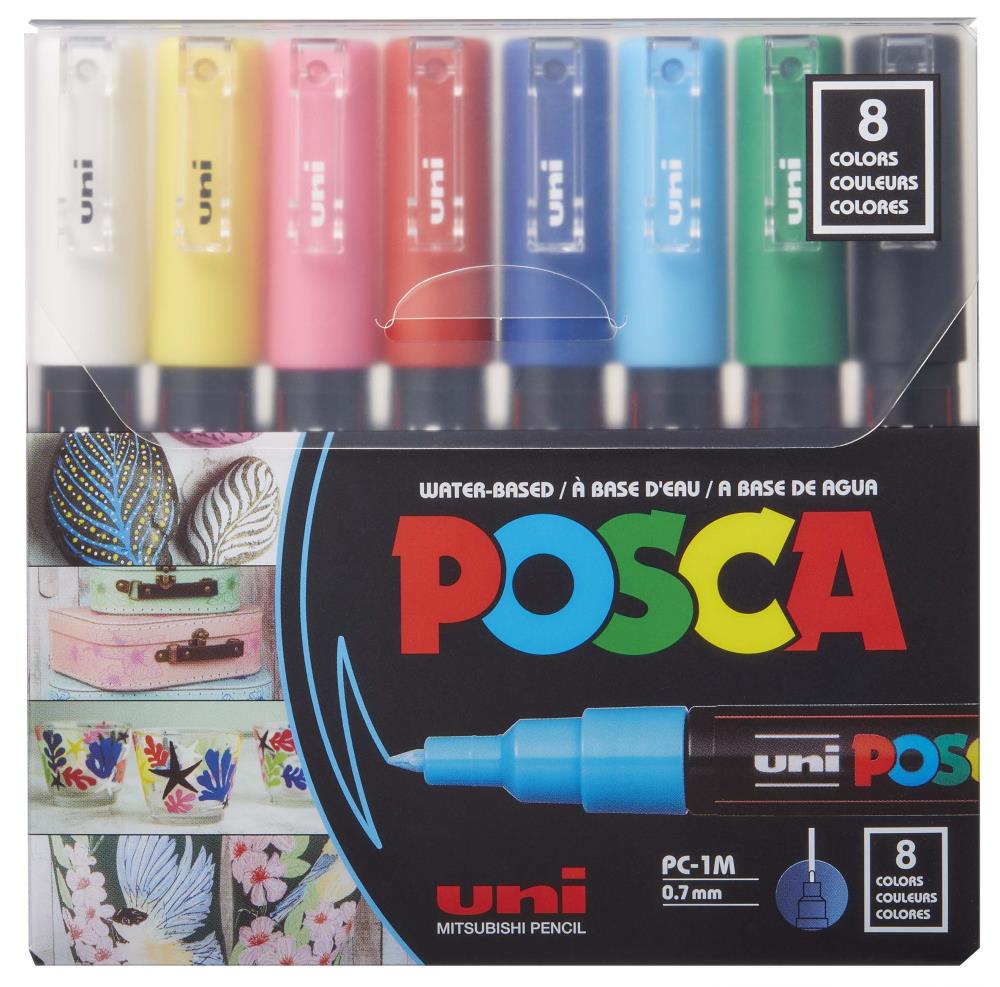 8-Pack 1m Multi Paint Pen/Marker PXPC1M8SET