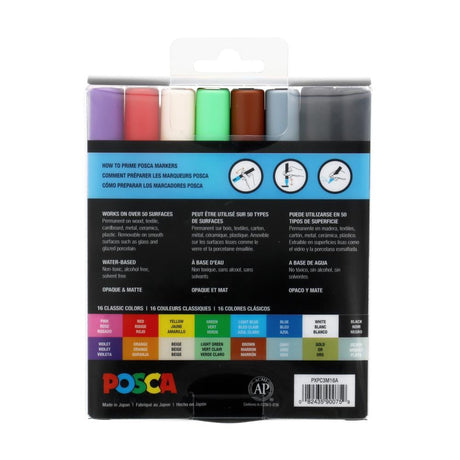 16-Pack 3m Multi Paint Pen/Marker PXPC3M16SET