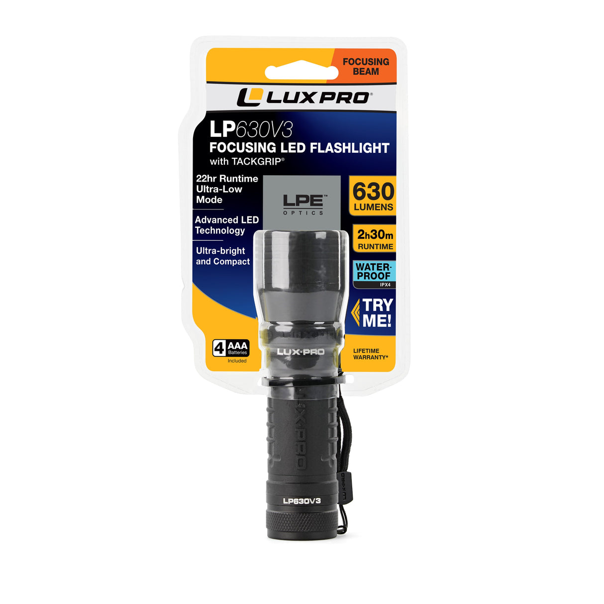 630-Lumen 4 Modes LED Spotlight Flashlight LP630V3