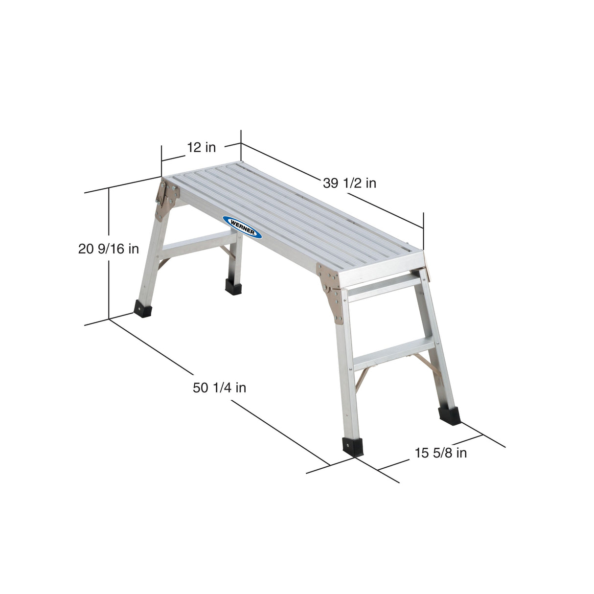 Aluminum 1.7-ft H x 3.8-ft L 250-lb AP-20X-MP4