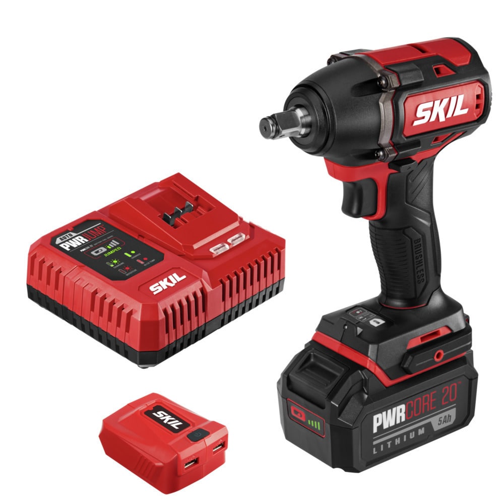 PWR CORE 20-volt Variable Brushless 1/2-in Drive Cordless Impact Wrench (Battery Included) IW5739-1A