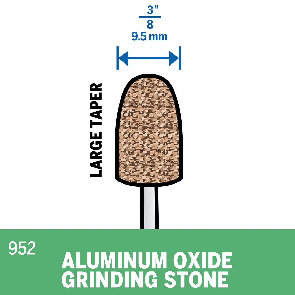 Aluminum Oxide 3/8-in Grinding/Sharpening Bit Accessory 5000952