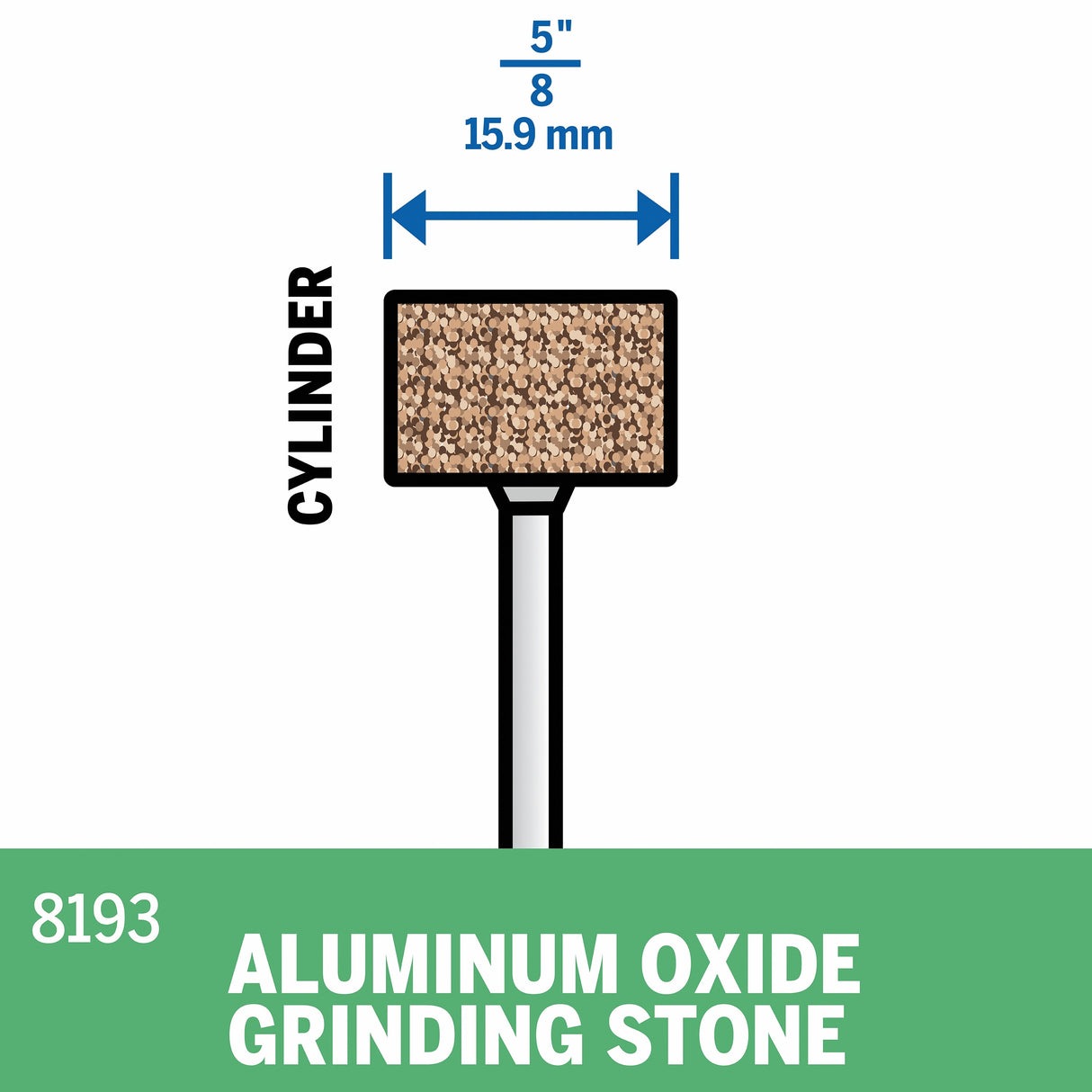 Aluminum Oxide 5/8-in Grinding/Sharpening Bit Accessory 5008193