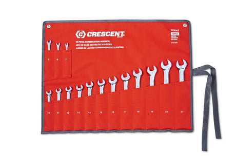 15-Piece Set 12-point Metric Combination Wrench Includes Soft Case CCWS5