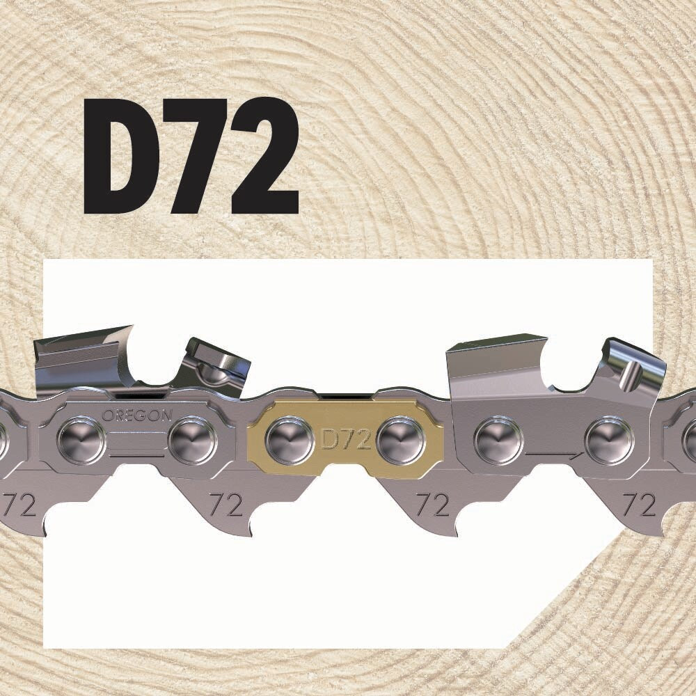 D72 72 Link Replacement Chainsaw Chain For 20-in, 0.05-in Gauge, 3/8-in Pitch D72