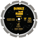 10-in 12-Tooth Diamond Miter Saw Blade DWA31012PCD