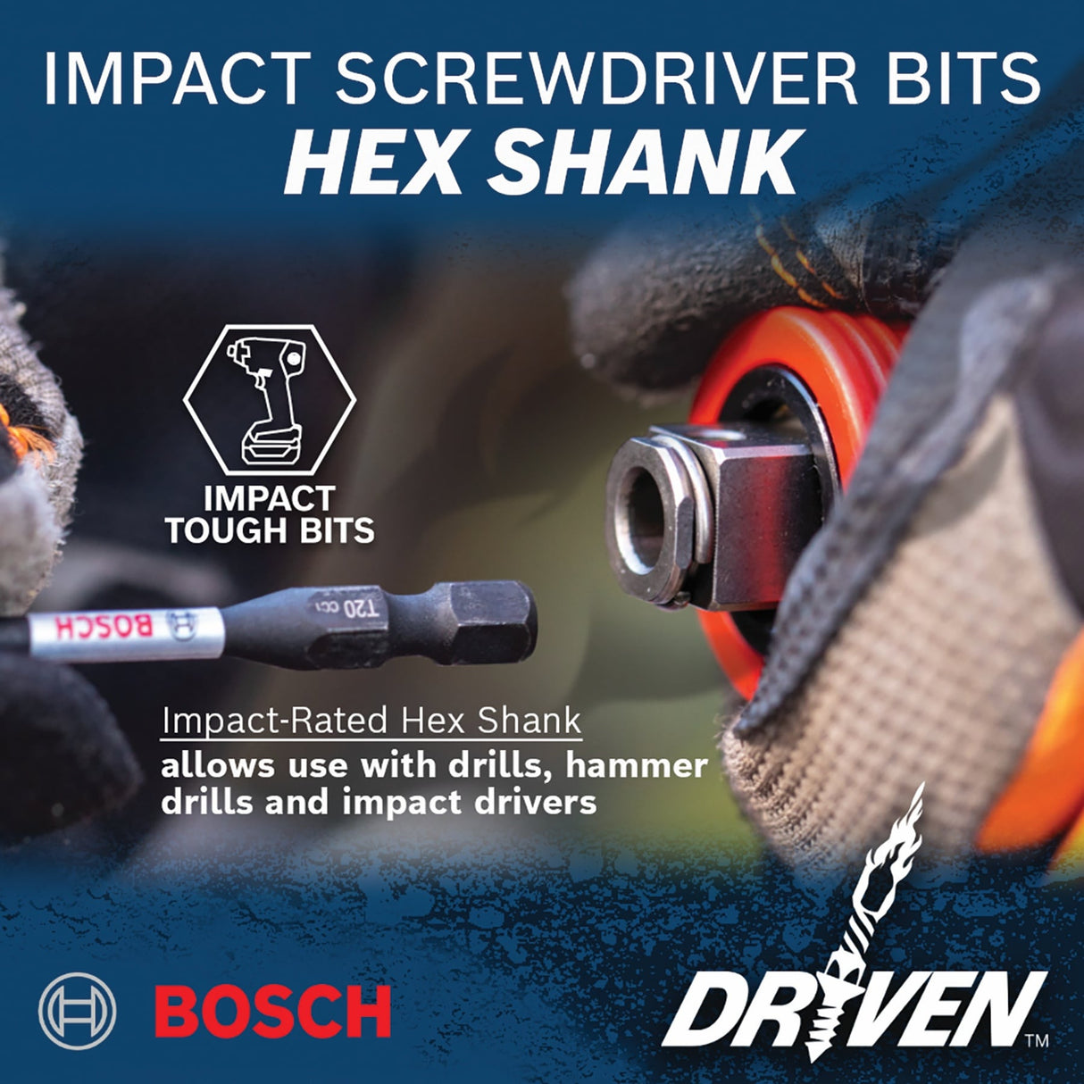 Driven 1/4-in x 2-9/16-in Nutsetter Impact Driver Bit ITDNS142