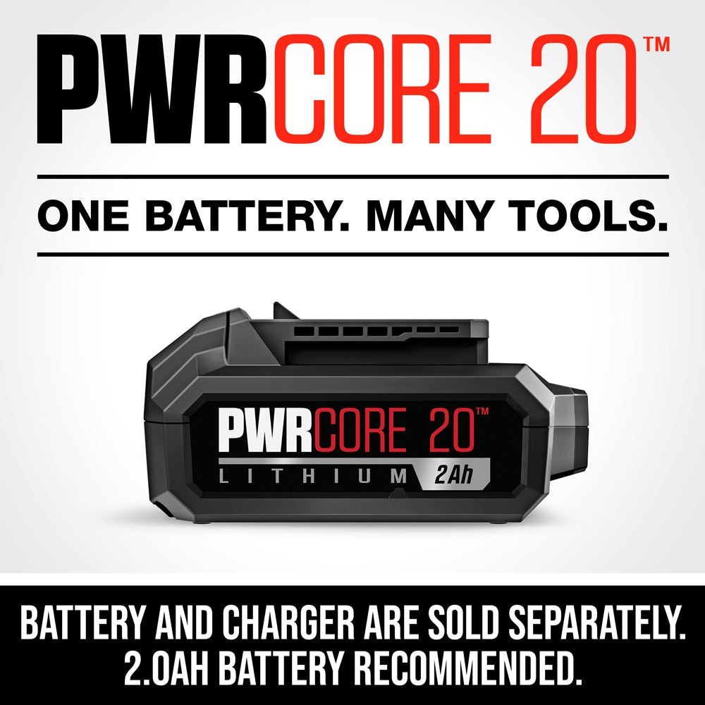 PWR CORE 20-volt Lithium Ion (li-ion) Cordless 300-Lumen LED Rechargeable Power Tool Flashlight LH552301