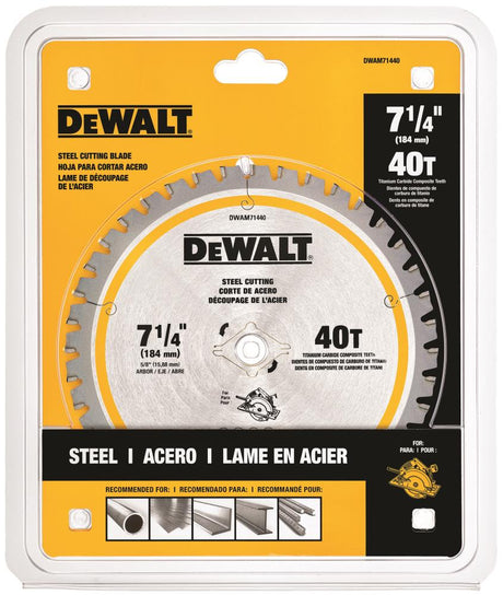 7-1/4-in 40-Tooth Tungsten Carbide-tipped Steel Circular Saw Blade DWAM71440