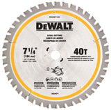 7-1/4-in 40-Tooth Tungsten Carbide-tipped Steel Circular Saw Blade DWAM71440