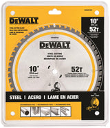 10-in 52-Tooth Tungsten Carbide-tipped Steel Chop Saw Blade DWAM1052