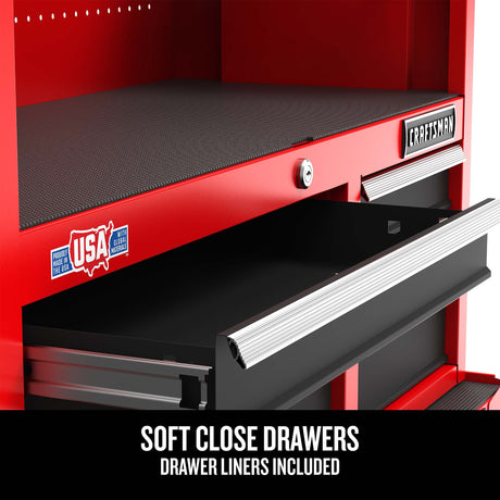 2000 Series 26.5-in W x 34-in H 5-Drawer Steel Rolling Tool Cabinet (Red) CMST98264RB