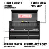 2000 Series 40.5-in W x 24.7-in H 6-Drawer Steel Tool Chest (Black) CMST98269BK