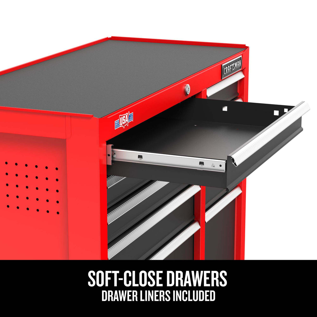 2000 Series 26-in W x 36.5-in H 5-Drawer Steel Rolling Tool Cabinet (Red) CMST98268RB