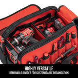 TRADESTACK System Black/Red Polyester 22.5-in Tool Bag CMST21450