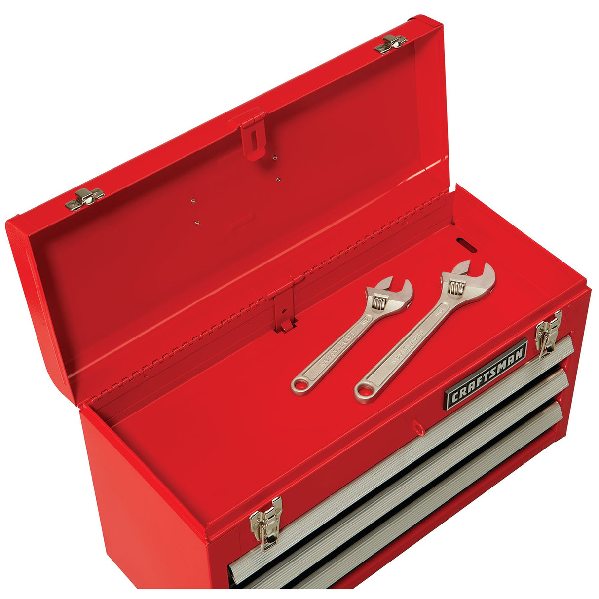 Portable 20.5-in W x 12-in H x 8.5-in D 3-Drawer Red Steel Tool Box CMST98245RB