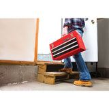 Portable 20.5-in W x 12-in H x 8.5-in D 3-Drawer Red Steel Tool Box CMST98245RB