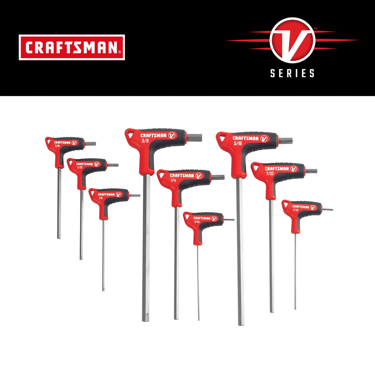 V-Series 9-key Standard (Sae) Hex Key Set CMHT26162V