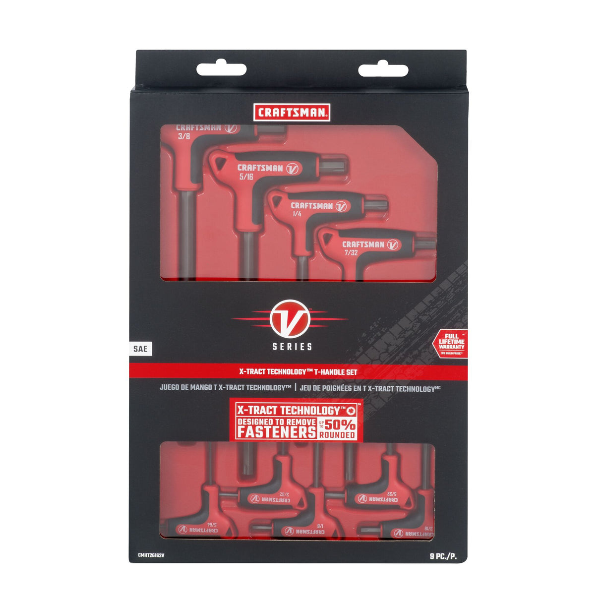 V-Series 9-key Standard (Sae) Hex Key Set CMHT26162V