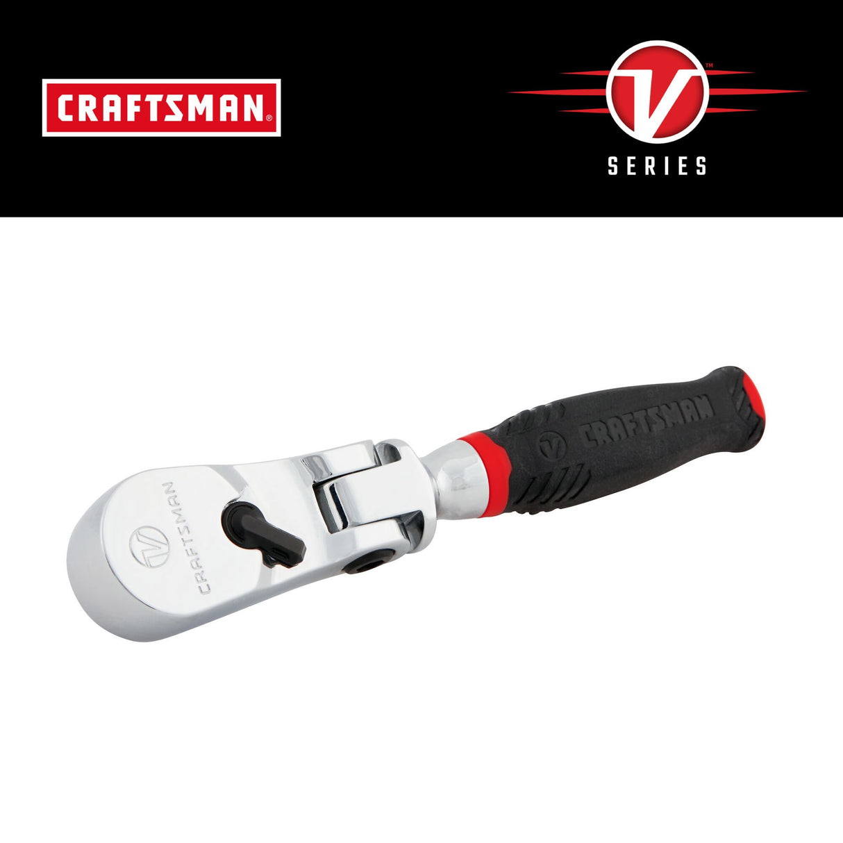 V-Series 80-Tooth 1/4-in Drive Comfort Grip Handle Flexible Head Ratchet CMMT86305V