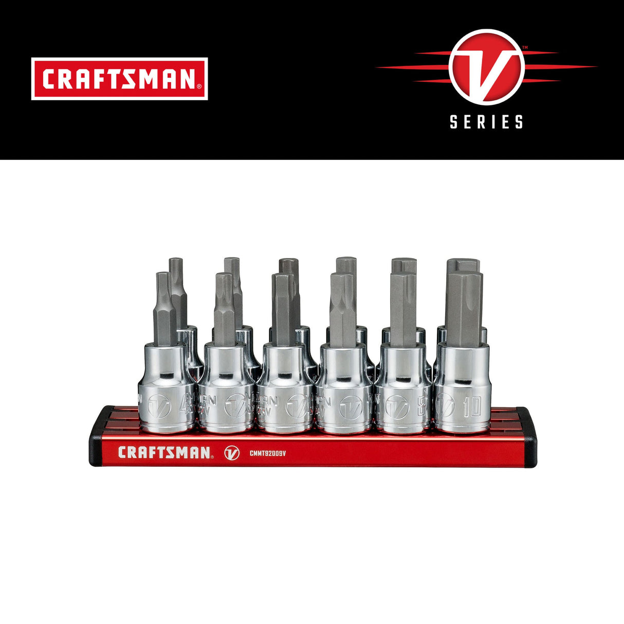 V-Series 12-Piece 3/8-in Drive Set Hex Bit Driver Socket Set CMMT17735V