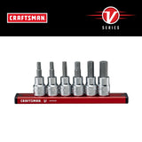 V-Series 6-Piece 3/8-in Drive Set Hex Bit Driver Socket Set CMMT17720V