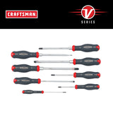 V-Series 8-Piece Bi-material Handle Assorted Drive Screwdriver Set CMHT65618V