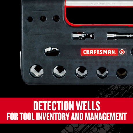 V-Series 3/8-in Drive Metric Shallow Socket Set (18-Pieces) CMMT45753V