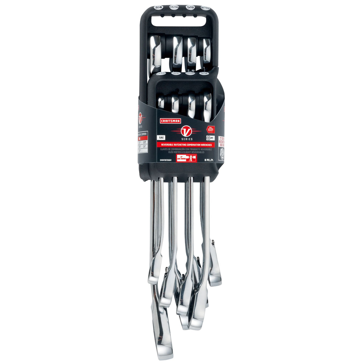 V-Series 8-Piece Set Standard (SAE) Ratchet Wrench CMMT87350V