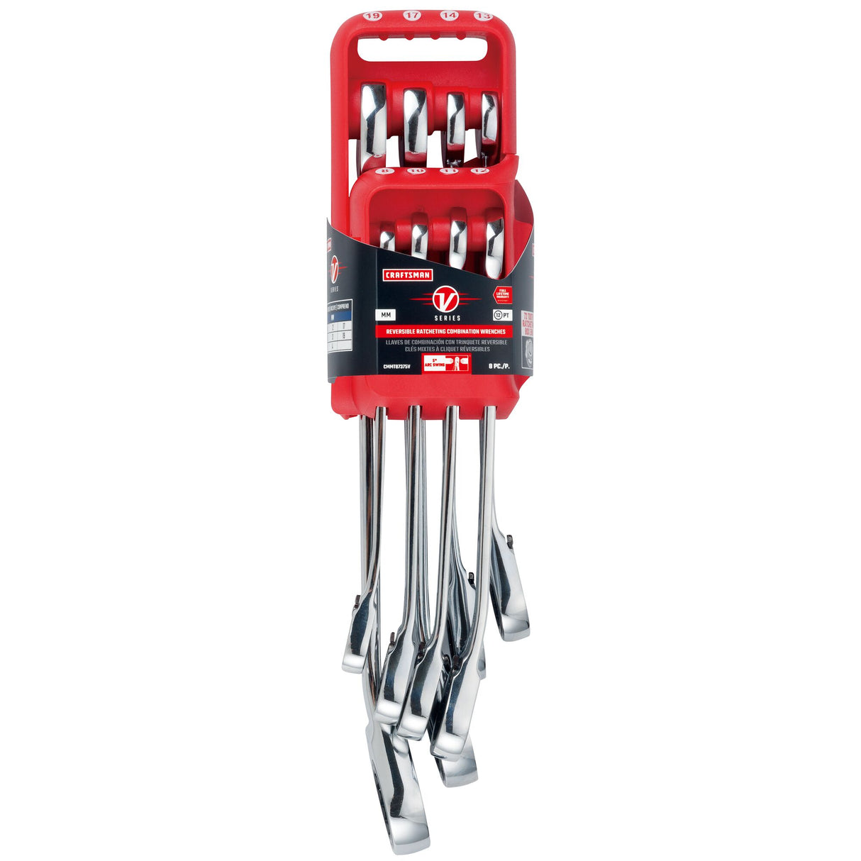 V-Series 8-Piece Set Metric Ratchet Wrench CMMT87375V