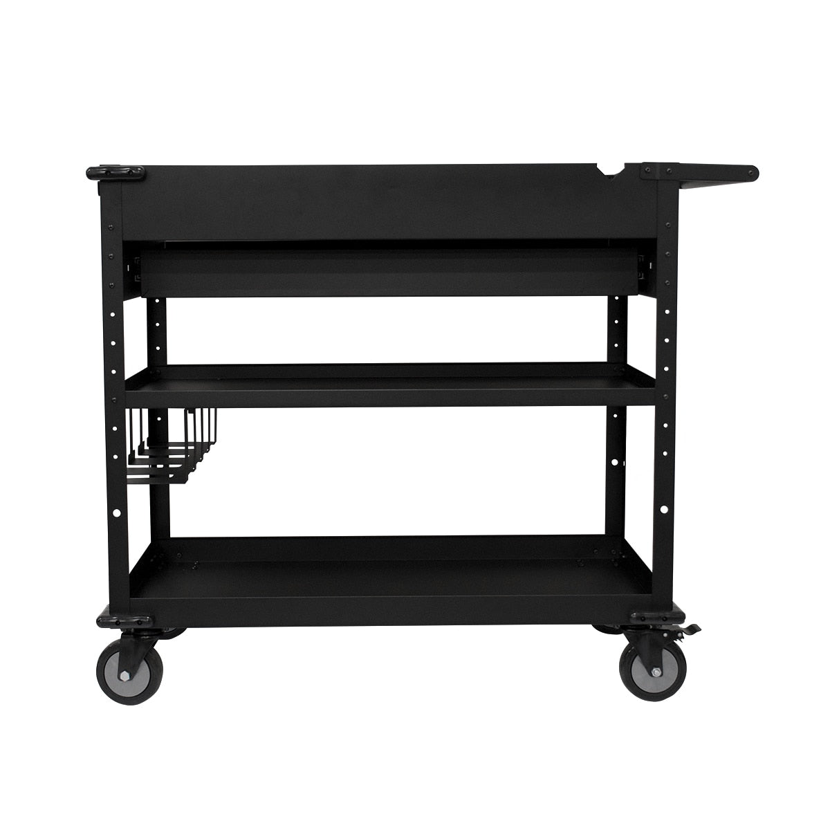 Steel Storage Module 40-in Work Cart with Power Tool Holder - Black MUC4039B