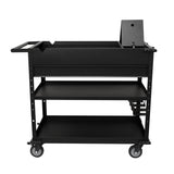 Steel Storage Module 40-in Work Cart with Power Tool Holder - Black MUC4039B