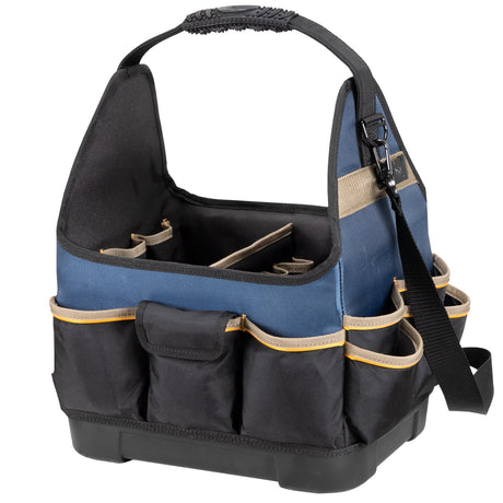 Black/Blue Ballistic Nylon 13-in Electrician's Tote PB1531