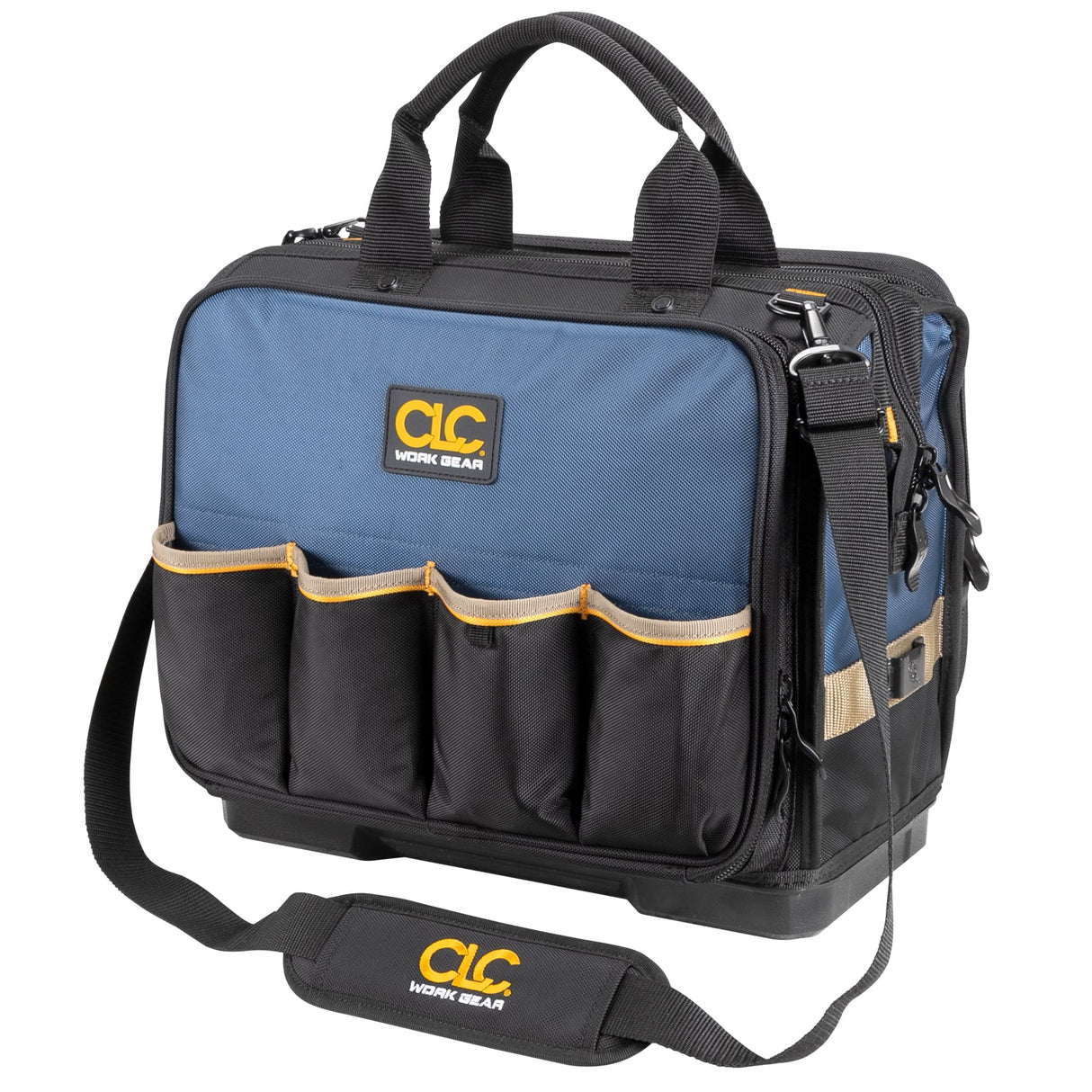 Black/Blue Ballistic Nylon 17-in Zippered Tool Bag PB1543