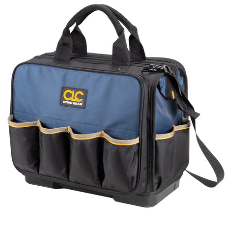 Black/Blue Ballistic Nylon 17-in Zippered Tool Bag PB1543