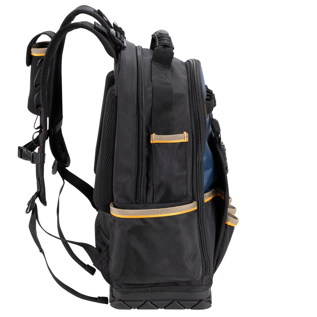 Black/Blue Ballistic Nylon 13-in Zippered Backpack PB1133