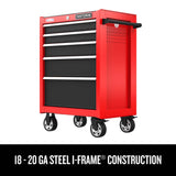 2000 Series 26-in W x 36.5-in H 5-Drawer Steel Rolling Tool Cabinet (Red) CMST98268RB