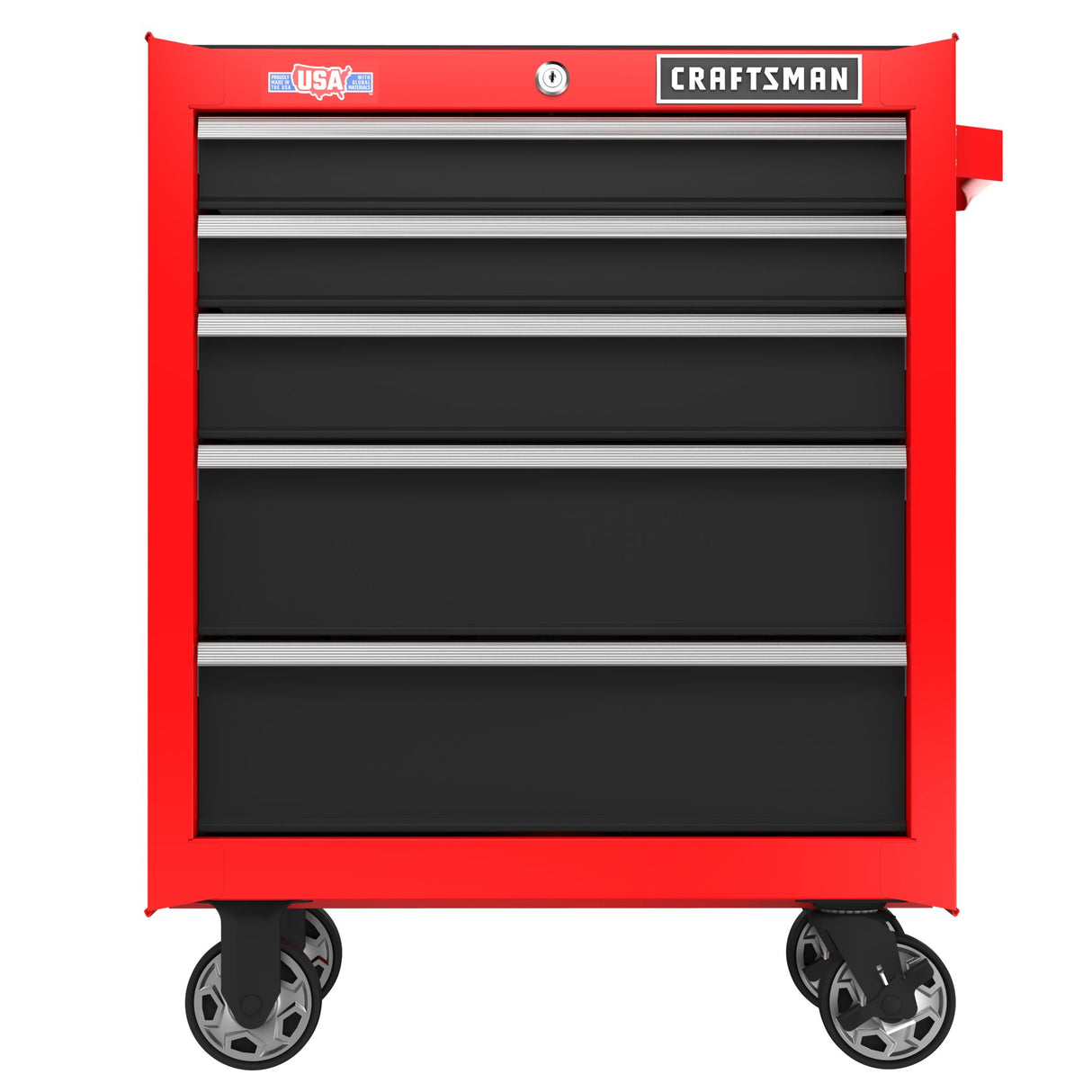 2000 Series 26.5-in W x 34-in H 5-Drawer Steel Rolling Tool Cabinet (Red) CMST98264RB