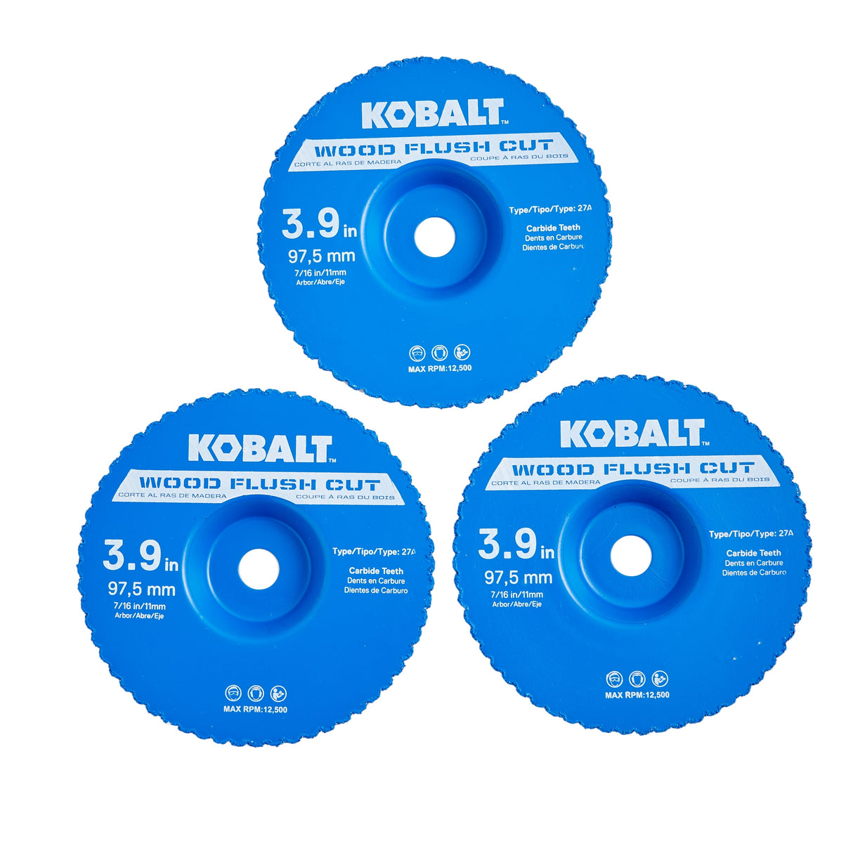 4-in Rough Finish High-speed Steel Circular Saw Blade Set (3-Pack) KOB-KMCA 3WFCB-03