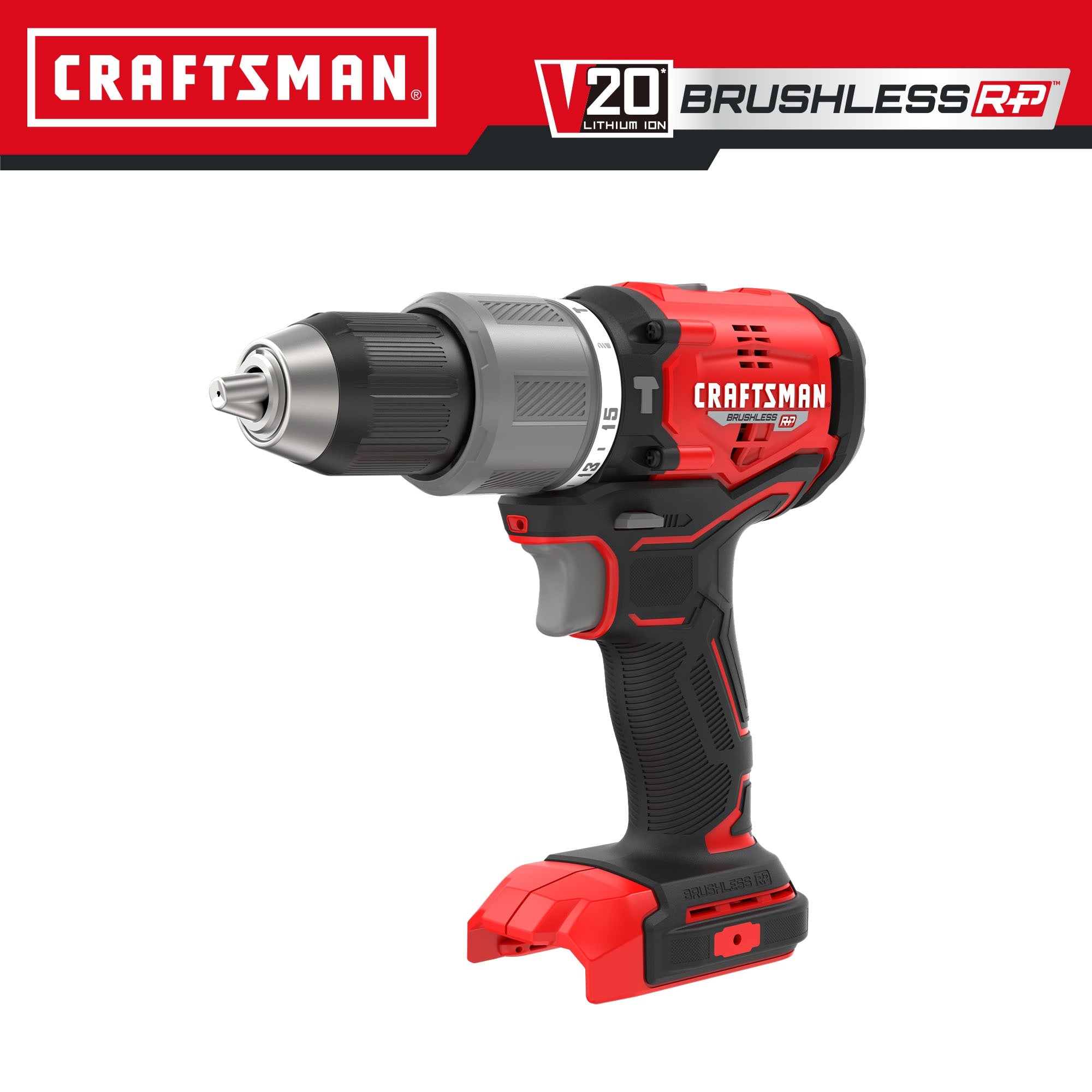 CRAFTSMAN V20 RP Cordless Drill and Impact Driver, Brushless Pow 並行輸入品 CRAFTSMAN® V20* BRUSHLESS RP™ Cordless 1⁄2-Inch Drill⁄Driver Kit